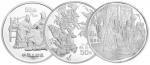 1995-1997年《三国演义》系列纪念银币5盎司一套三枚 近未流通
