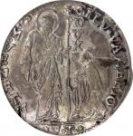 ITALY. Venice. Leone (10 Lire), ND (1694)-FT. Silvestro Valier. PCGS EF-45.