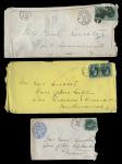 Custer, George Armstrong. A Quartet of Custer Autographed Envelopes from the 1870s. 1) Envelope post