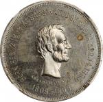 1909 Abraham Lincoln / Time Increases His Fame Token. DeLorey-19, Cunningham 10-020GS, King-350. Ger