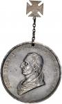 1841 John Tyler Indian Peace Medal. Second Size. By Ferdinand Pettrich and John Reich. Julian IP-22,