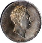 GREAT BRITAIN. Mint Error -- Full Brockage Reverse -- 1/2 Crown, 1826. London Mint. George IV. PCGS 