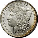 1880-CC Morgan Silver Dollar. 8/7. Reverse of 1878. MS-63 (PCGS).