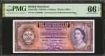 BRITISH HONDURAS. Government of British Honduras. 2 Dollars, 1953-58. P-29a. PMG Gem Uncirculated 66