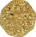 1783年印度1 莫胡尔金币。INDIA. Assam. Mohur, SE 1705 (1783). Gaurinatha Simha (Suhitpanpha). NGC AU-55.