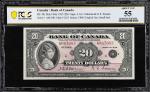CANADA. Bank of Canada. 20 Dollars, 1935. BC-9b. PMG About Uncirculated 55.