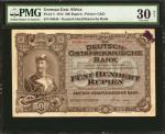 GERMAN EAST AFRICA. Deutsch-Ostafrikanische Bank. 500 Rupien, 1912. P-5. PMG Very Fine 30 Net. Rust,