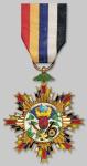 1668民国九年赤胆奖章一枚，铜鎏金镶珐琅