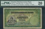 Palestine Currency Board, £1, 1 September 1927, serial number A933114, black and green on purple and
