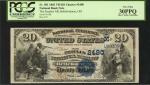 Bellefontaine, Ohio. $20 1882 Value Back. Fr. 581. The Peoples NB. Charter #2480. PCGS Very Fine 30 