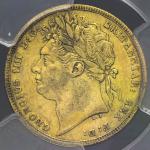 GREAT BRITAIN George IV ジョージ4世(1820~30) Sovereign 1821 PCGS-XF45 VF~EF