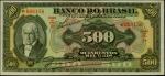BRAZIL. Banco do Brasil. 500 Mil Reis, 1923. P-122A. PMG Choice Very Fine 35 EPQ.