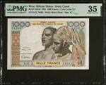 WEST AFRICAN STATES. Banque Centrale Des Etats De LAfrique De LOuest. 1000 Francs, 1961. P-103Ab. PM