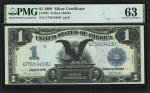 Fr. 233. 1899 $1 Silver Certificate. PMG Choice Uncirculated 63.