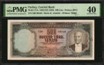 TURKEY. Central Bank. 500 Lira, 1930 (ND 1959). P-171a. PMG Extremely Fine 40.