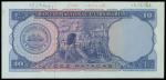 1963年澳门大西洋国海外汇理银行拾圆单面试印样票，UNC