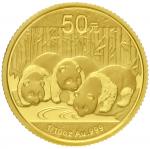 2013年熊猫纪念金币1/10盎司 完未流通