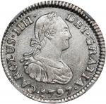 MEXICO. 1/2 Real, 1797-Mo FM. Mexico City Mint. Charles IV. NGC AU-58.