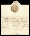 Uskok War or War of Gradisca - Signed letter in German from Archduke Maximilian to Archduke Ferdinan