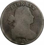 1803 Draped Bust Cent. S-254. Rarity-1. Small Date, Small Fraction. Good-4.