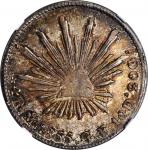 MEXICO. 4 Reales, 1855-Mo GF/GC. Mexico City Mint. NGC MS-63.