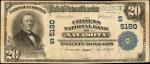 Navasota, Texas. $20 1902. Fr. 658. The Citizens NB. Charter #5190. Very Fine.