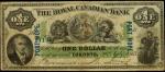 CANADA. Royal Canadian Bank. 1 Dollar, 1865. P-CAD635100402. PMG Very Fine 20 Net. Restoration.