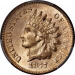 1877年印第安像美分 PCGS MS 65 1877 Indian Cent