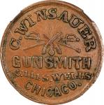 Illinois--Chicago. Undated (1861-1865) Caspar Winsauer. Fuld-150BG-1a. Rarity-4. Copper. Plain Edge.