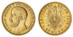 Germany, Brunswick-Lüneburg, Wilhelm (VIII) (1830-1884), Gold 20-Mark, 1875 A, Berlin, by H. Fr. Bre