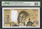 FRANCE. Banque de France. 500 Francs, 1976-79. P-156d. PMG Gem Uncirculated 65 EPQ.