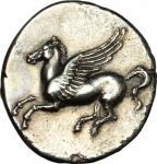 Greek Coins, Syracuse.  Timoleon and the Third Democracy (344-317 BC).. AR Stater, c. 344-317 BC. Pe