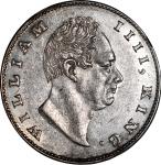 1835(C)印度卢比，NGC AU Details，有清洗. India, silver rupee, 1835(C), NGC AU Details (Cleaned), 6478563-014.