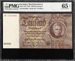 GERMANY. Reichsbanknote. 1000 Reichsmark, 1936. P-184. PMG Gem Uncirculated 65 EPQ.