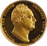GREAT BRITAIN. William IV & Adelaide Coronation Gold Medal, 1831. London Mint. PCGS SPECIMEN-63 Gold