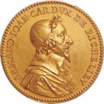 フランス(France), 1960, 金(Au),  , PCGS SP64, 未使用, UNC, リシュリュー枢機卿像 金メダル 再鋳貨（モネド･パリ製） マットタイプ 1634年銘(再鋳造196
