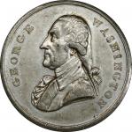 1797 Presidency Resigned medal by Thomas Wyon. Musante GW-64, Baker-66. White Metal. AU Details—Tool