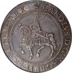 GREAT BRITAIN. Crown, ND (1630-31). London Mint; mm: plume. Charles I. PCGS AU-50.