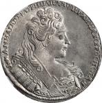 RUSSIA. Ruble, 1731. Kadashevsky (Moscow) Mint. Anna. NGC MS-62.