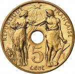 FRANCE - FRANCEIIIe République (1870-1940). Essai hybride en Or de 5 centimes / 10 centimes par Vare