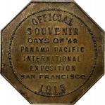 1915 Panama-Pacific International Exposition. Octagonal Dollar. Type II. HK-425, SH 18-32GP. Rarity-