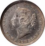 CANADA. Newfoundland. 5 Cents, 1882-H. Heaton Mint. Victoria. NGC MS-63.