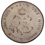 1739-B Sou Marque. Rouen Mint. Vlack-50. Rarity-1. Stop Before Spade. MS-62 (PCGS).