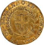 GREAT BRITAIN. Commonwealth. Unite (20 Shillings) 1649. London Mint; mm: Sun/-. PCGS AU-58.