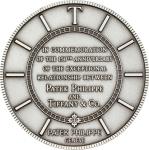 SWITZERLAND. 2001 Patek Phillipe and Tiffany & Co. Relationship 150th Anniversary Medal. Silver. Min