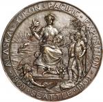 1909 Alaska-Yukon-Pacific Exposition. Silver-Level Award Medal. By Ziegler. Silvered Bronze. About U