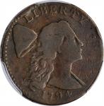 1794 Liberty Cap Cent. S-36. Rarity-5. Head of 1794. VG-10 (PCGS).