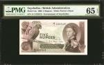 SEYCHELLES. British Administration. 5 Rupees, 1968. P-14a. PMG Gem Uncirculated 65 EPQ.