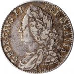 GREAT BRITAIN. 1/2 Crown, 1746-LIMA. London Mint. George II. PCGS VF-35 Gold Shield.