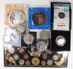 世界纪念币一组9枚，World Coins, a group of commemoratives, including,-China medal, -Britain 1977 silver jubil